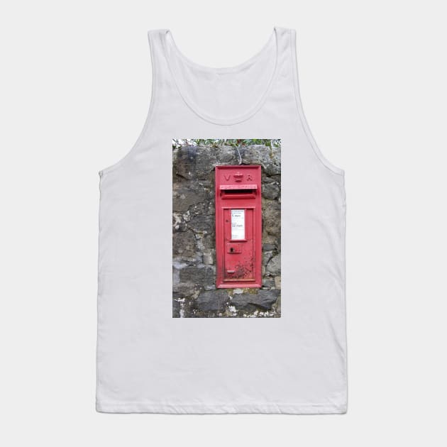 Traditional Red British Post Box in Wall [Royal Mail] Tank Top by grantwilson